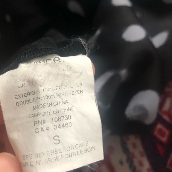 VINCE Abstract Polka Dot, Loose Fitting, Dress - Picture 8 of 8